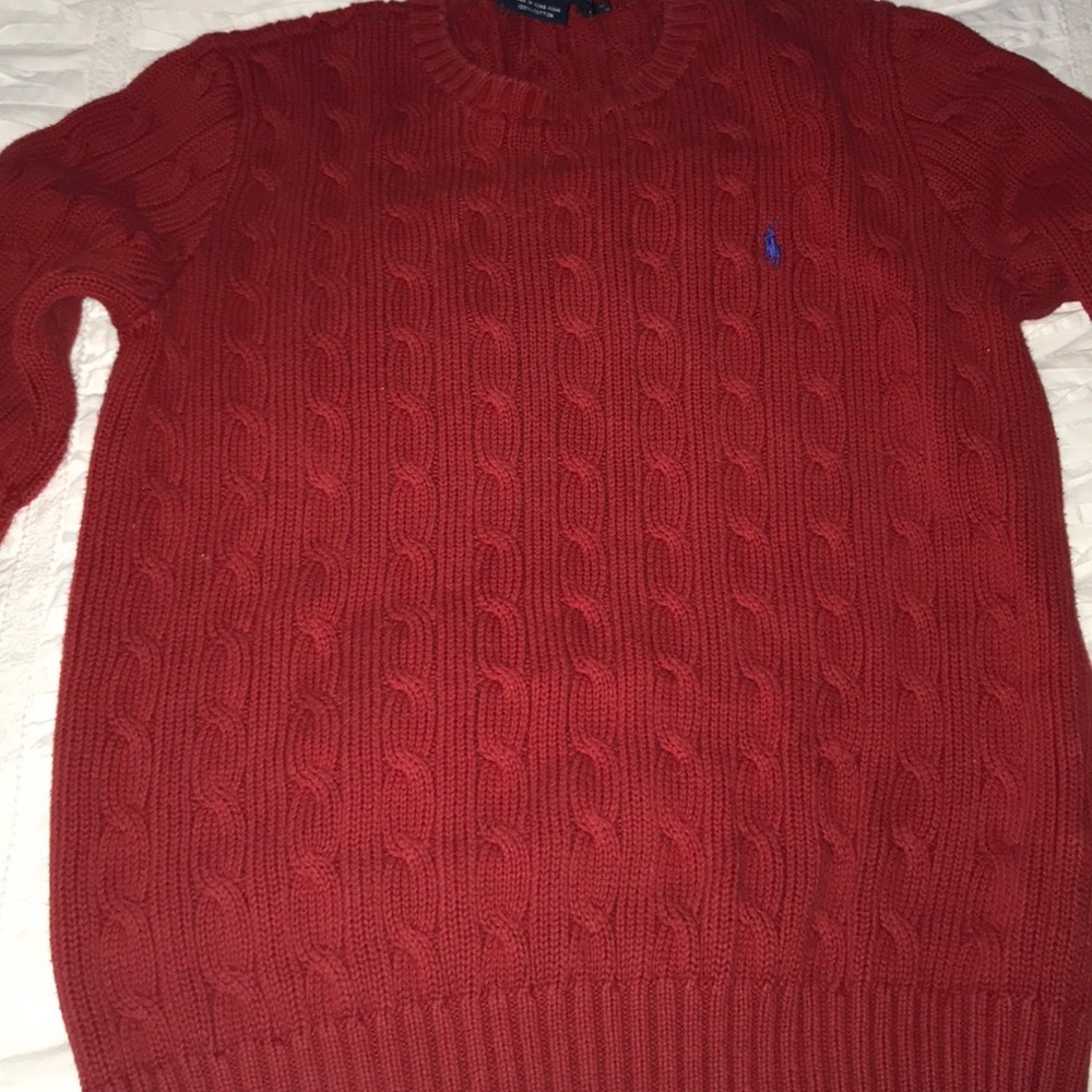 Ralph polo Lauren cable knit sweater sz:M